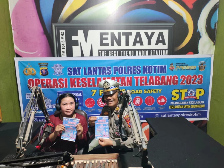 Satlantas Polres Kotim On Air di Radio FM Mentaya Sampit