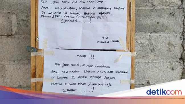 Surat Ancaman 'Munkar-Nakir' Dibawa-bawa Saat 56 Nisan Kuburan Dirusak