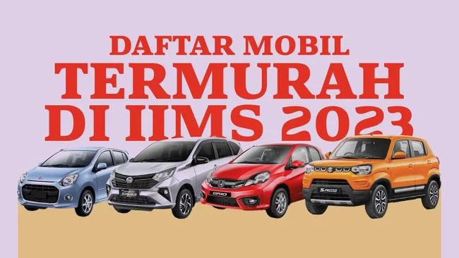 INFOGRAFIS: Daftar Mobil Termurah di IIMS 2023