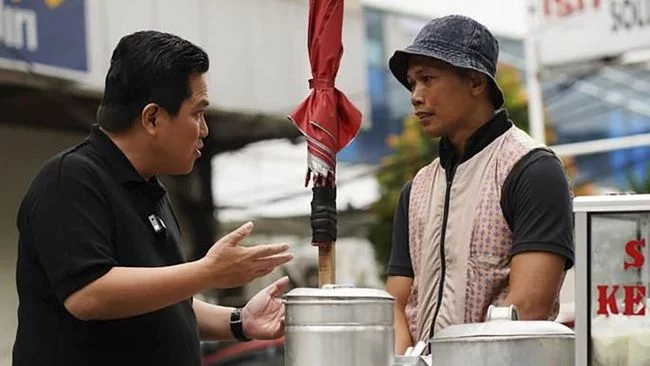 Cerita Erick Thohir Jumpa Wasit Liga 2 Kini Jualan Kembang Tahu