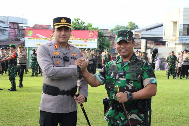 Perkuat Sinergitas, Polisi dan TNI di Sukabumi Gelar Apel Bersama