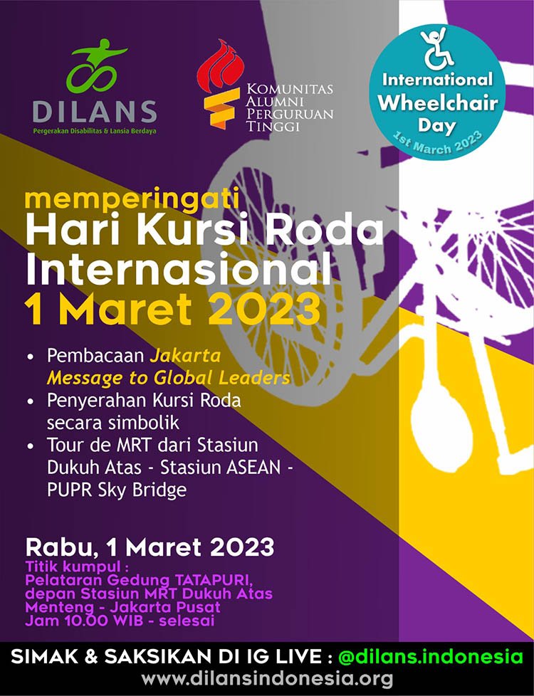 DILANS-Indonesia Gelar Peringatan Hari Kursi Roda Internasional