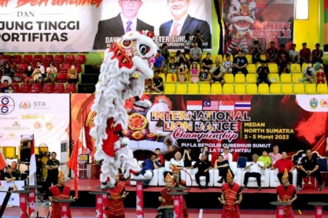 4 Negara Ramaikan Kejuaraan Barongsai Internasional di Sumut
