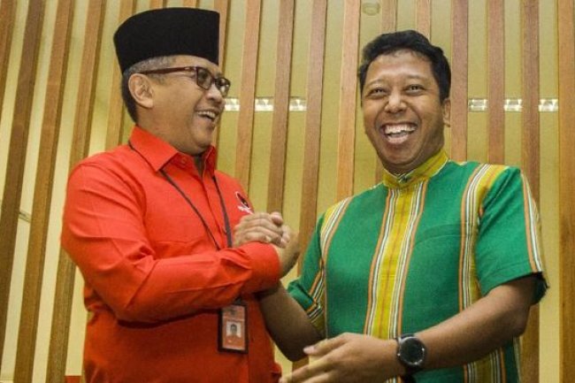 Hasto PDIP Bertemu Romahurmuziy PPP Bahas Sistem Pemilu