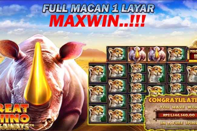 3 Cara Mudah Maxwin Di Slot Great Rhino Megaways