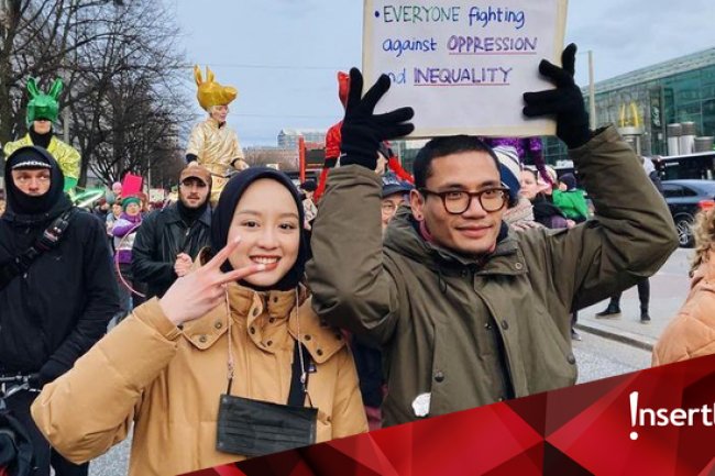 7 Potret Aksi Gita Savitri & Suami Dukung LGBTQ+ di Jerman Dihujat
