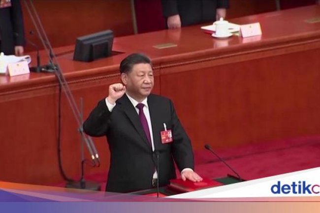 Potret Xi Jinping Resmi Jadi Presiden China 3 Periode