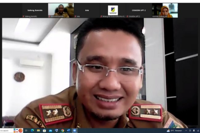 Cikasda Sulteng Gelar Rapat Koordinasi Secara Virtual Jelang Peringatan Hari Air Internasional