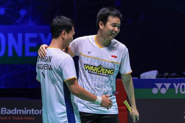 FOTO: Perjuangan Dramatis Ahsan/Hendra Lolos ke Final All England