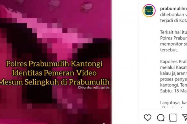 Video Mesum Selingkuh Hello Kitty Bikin Heboh Prabumulih, Diduga Disebar Istri Pemeran Pria Karena Sakit Hati