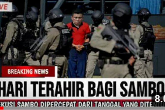CEK FAKTA: Hari Terakhir Bagi Ferdy Sambo, Eksekusi Dipercepat
