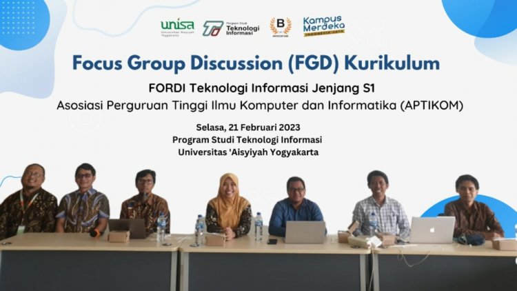 Prodi TI UNISA Yogyakarta Laksanakan FGD Kurikulum Teknologi Informasi Jenjang S1 APTIKOM
