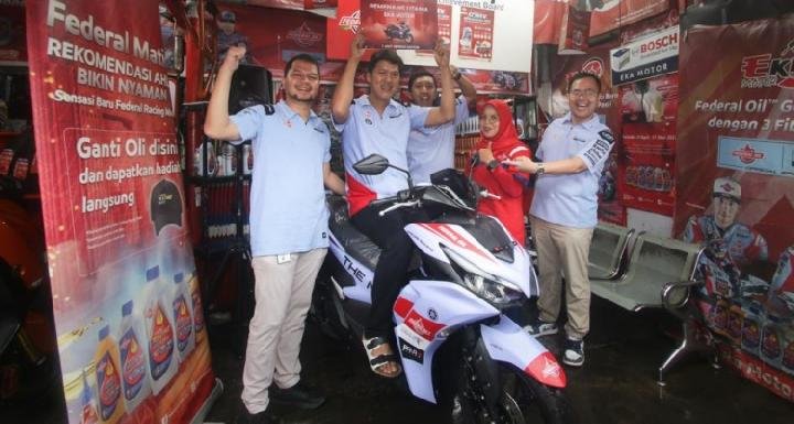 Federal Oil Apresiasi Mitra Bengkel Terbaik 2022, Pemenang dapat Hadiah Motor Matic