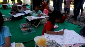 Semarak Hari Hutan Internasional, Pinusia Park Semarang Gelar Lomba Mewarnai untuk Anak