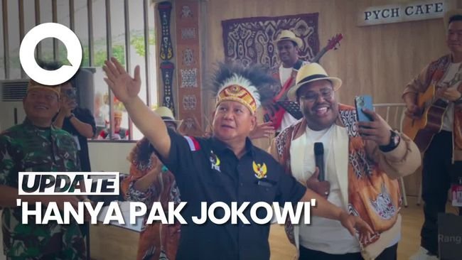 Prabowo Malah Sebut Jokowi Saat Namanya Disebut di Lagu Ojo Dibandingke