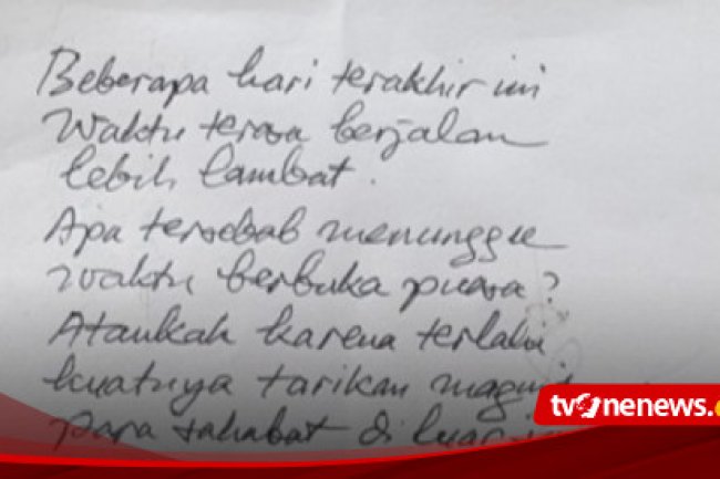 Anas Urbaningrum Tulis Surat Jelang Bebas, Begini Isinya