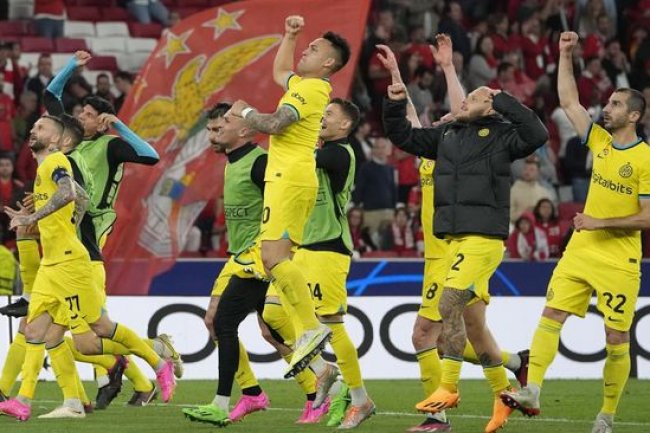 FOTO: Satu Kaki Inter Milan di Semifinal Liga Champions