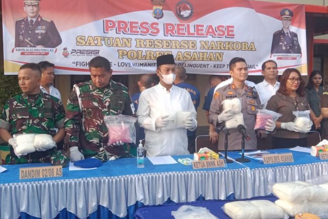 Polres Asahan Tangkap Pelaku Narkoba Jaringan Internasional