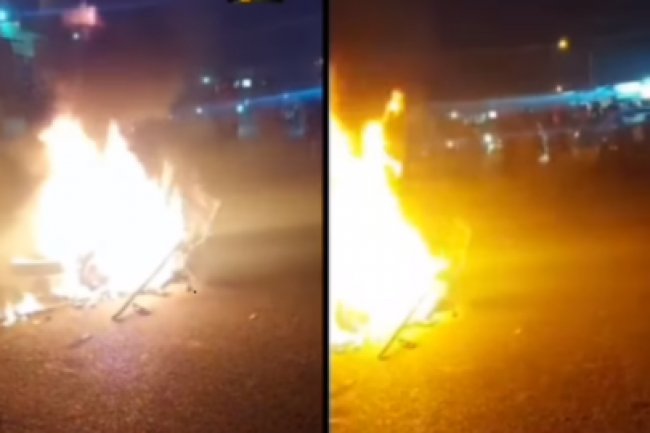 Hendak Konvoi dan Penyerangan, Kendaraan Milik Pelajar di Medan Ini Dibakar Warga