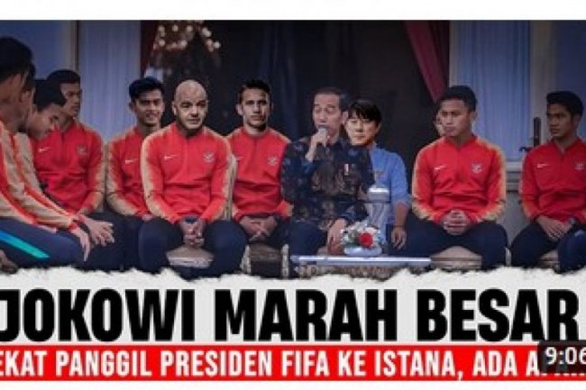 CEK FAKTA: FIFA Datang Lagi ke Indonesia, Presiden Joko Widodo Sampaikan Begini Kepada Presiden Federasi Sepak Bola Internasional