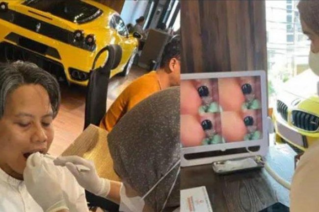 Eksentrik, Pemeriksaan Gigi Ala Klub Otomotif Berset-up Super Car Berkelas