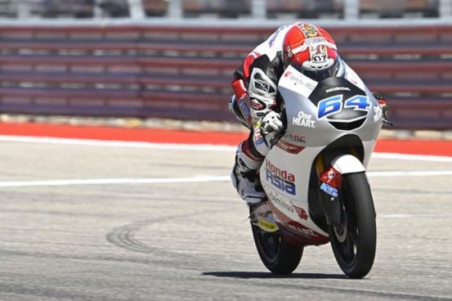 Mario Aji Menangis Usai Cetak Sejarah Indonesia di Moto3 Amerika
