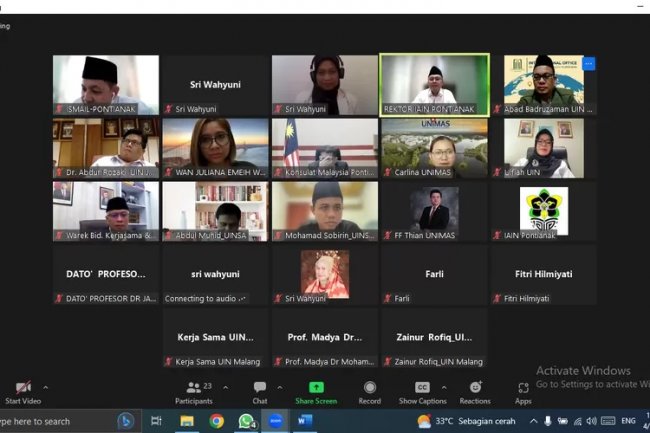 Jaring Kerja Sama Internasional, IAIN Pontianak Bincang Dua Negara Serumpun dengan Malaysia