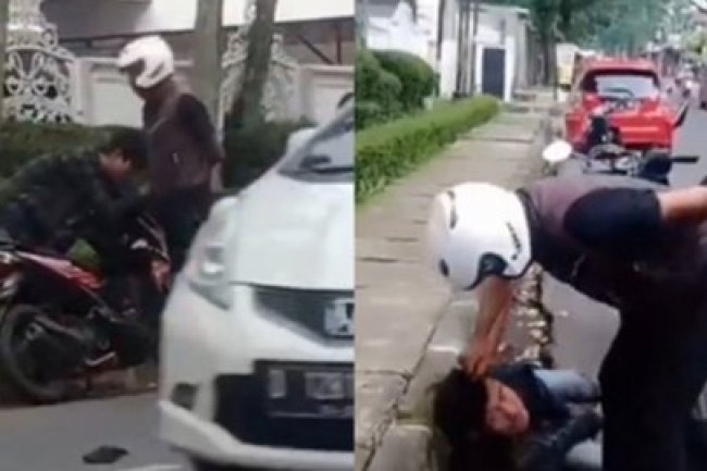 Video Pemuda Kejang-Kejang Usai Dihantam Pria Berhelm di Cimahi, Ini Kata Polda Jabar