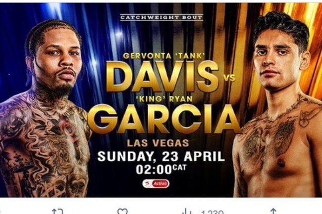 Hasil Tinju Dunia - Pukulan Maut ke Ulu Hati, Gervonta Davis Bikin Ryan Garcia Tak Bisa Bangun