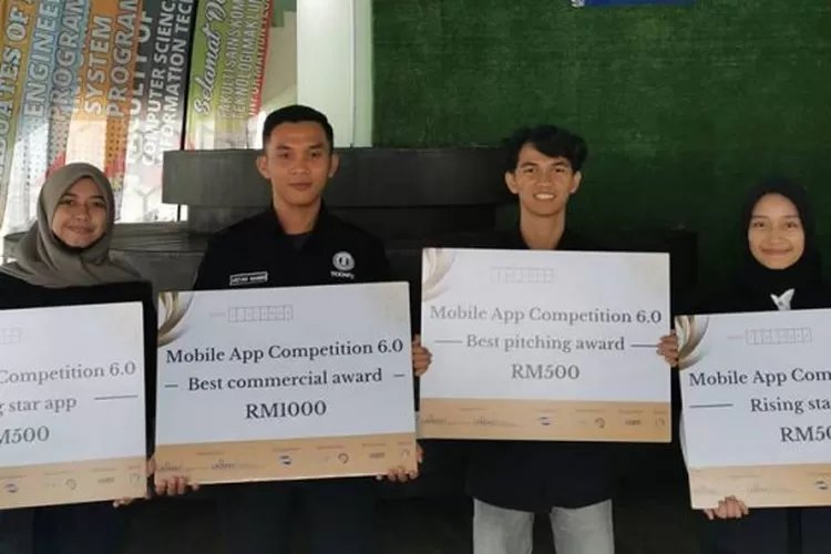 Mahasiswa Teknologi Informasi Politeknik Negeri Padang Sabet Juara Umum Mobile App Competition 6.0 di Malaysia