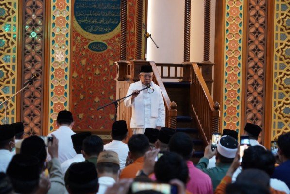 Tausyiah di Masjid Gorontalo, Wapres Ungkap Peristiwa Turunnya Al Quran