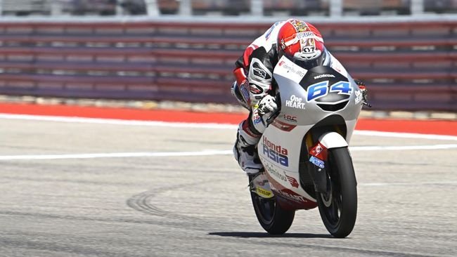 Mario Aji Menangis Usai Cetak Sejarah Indonesia di Moto3 Amerika