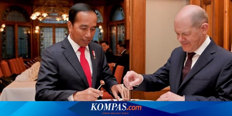 Jokowi Bertemu Kanselir Jerman, Santap Kurma Bersama Usai Pertemuan Bilateral