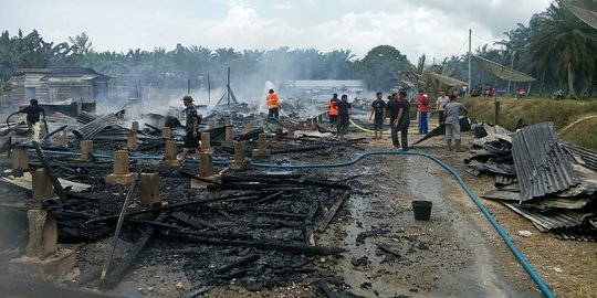 Permukiman di Aceh Barat Daya Terbakar, 24 Rumah Rata dengan Tanah