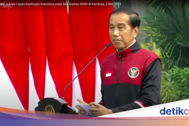 Jokowi Lepas Kontingen RI untuk SEA Games 2023, Target Peringkat 1 atau 2