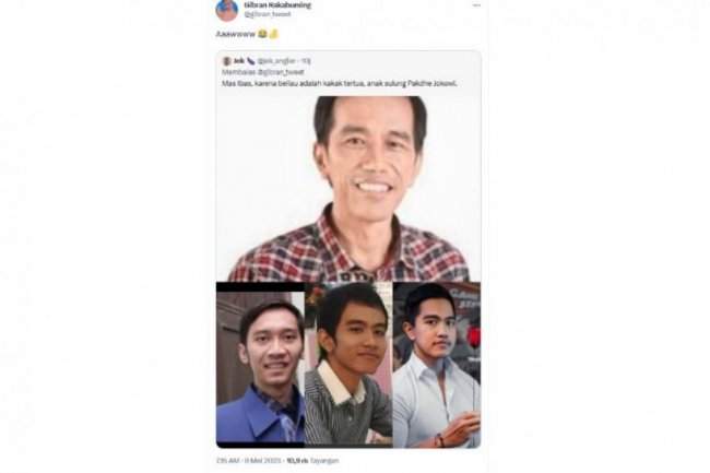 Ibas Disebut Netizen Sebagai Putra Sulung Presiden Jokowi, Ini Respon Gibran