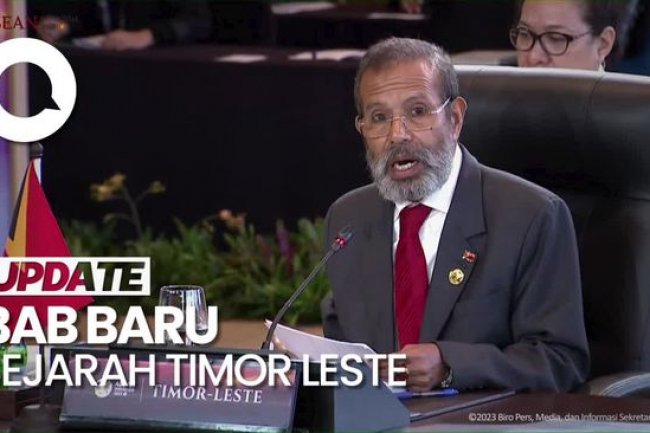 Momen Pertama Kali PM Timor Leste Bicara di KTT ASEAN