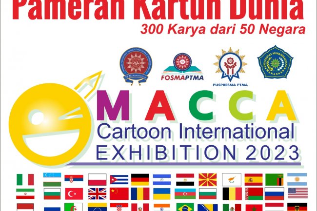 Unismuh Gelar Pameran Kartun Internasional “MACCA Cartoon International Exhibition 2023”