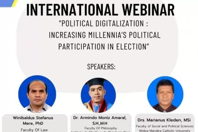 FISIP Unwira Kupang Gelar Webinar Internasional Soal Partisipasi Kaum Muda dalam Pemilu