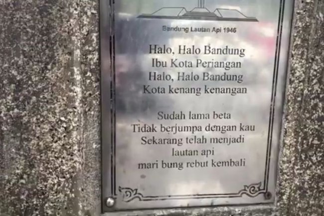 Mengenang 10 Lokasi Stilasi Peristiwa Bandung Lautan Api