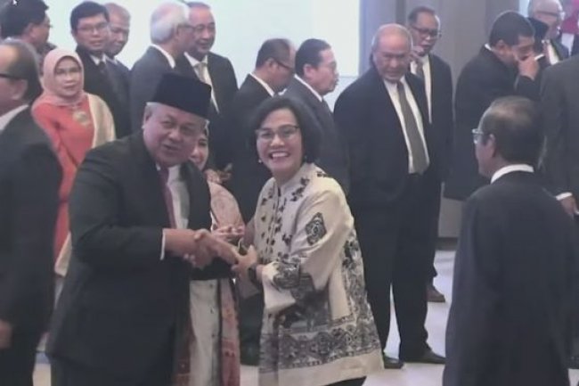 Top! JK, Sri Mulyani & Mahfud Hadiri Pelantikan Perry Warjiyo