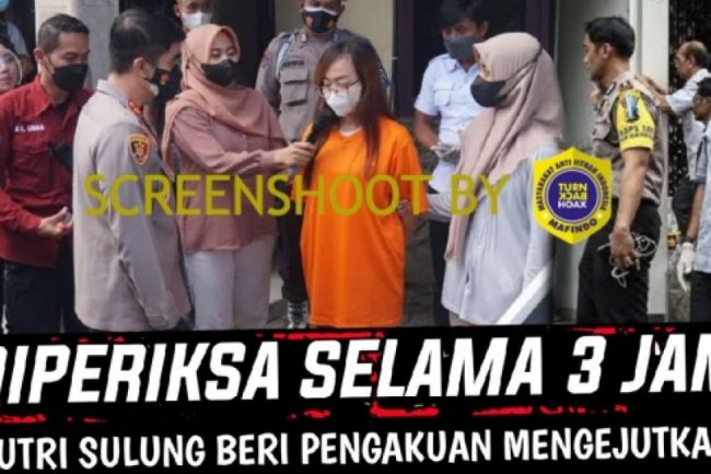 CEK FAKTA: Trisha Eungelica, Putri Sulung Ferdy Sambo Resmi Dipenjara, Benarkah?