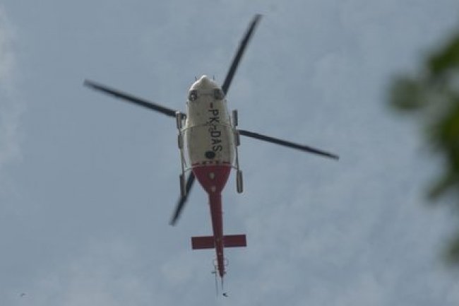 Seluruh Kru Helikopter Jatuh di Ciwidey Selamat