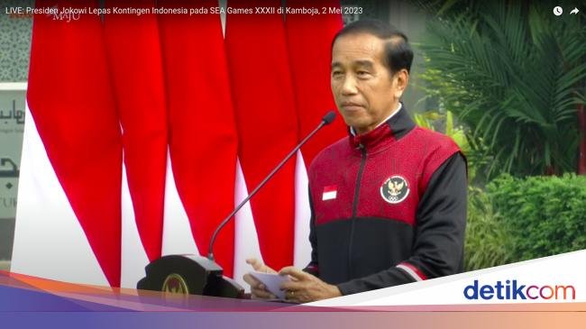 Jokowi Lepas Kontingen RI untuk SEA Games 2023, Target Peringkat 1 atau 2