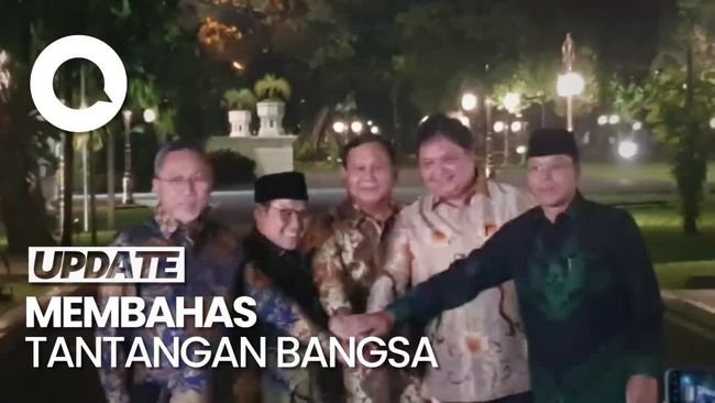 Airlangga Ungkap Isi Pertemuan Jokowi dengan 6 Ketum di Istana