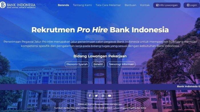 Bank Indonesia Buka Lowongan Kerja, Dibutuhkan Bidang Ekonomi Syariah hingga Teknologi Informasi