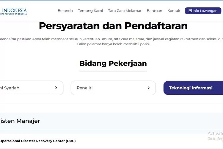 Lowongan Kerja Bidang Teknologi Informasi di Rekrutmen Bank Indonesia Jalur Pro Hire 2023