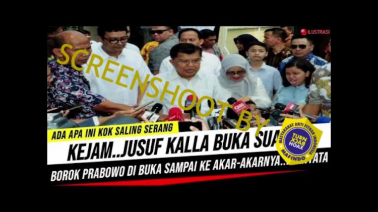 CEK FAKTA: Jusuf Kalla Buka Borok Prabowo Subianto Sampai ke Akar-akarnya, Benarkah?
