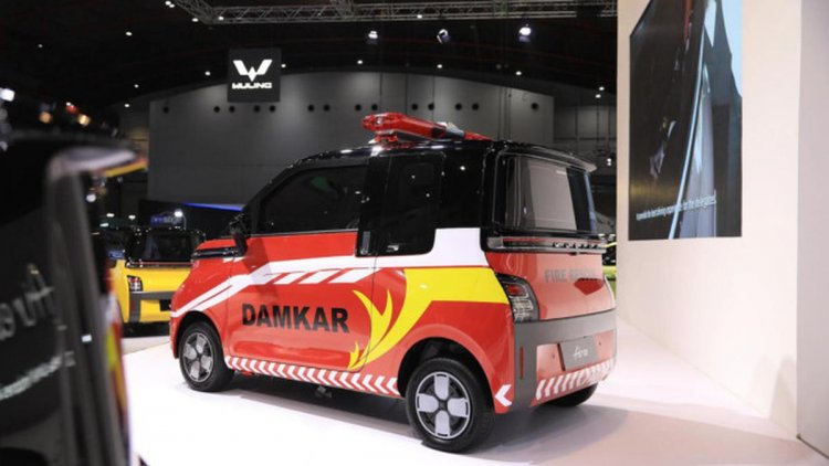 Mobil Listrik Mini Wuling Air EV Disulap Jadi Armada Pemadam Kebarakan, Mungkinkah?