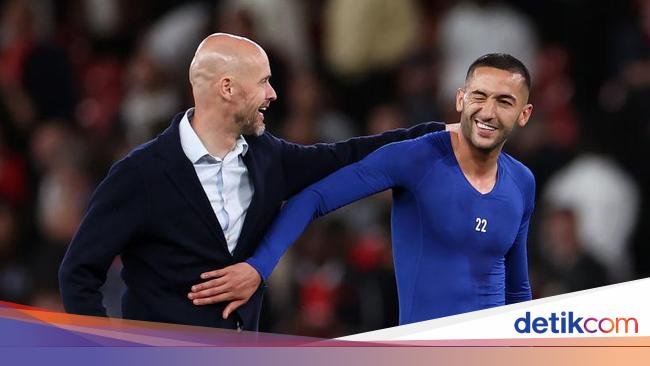 Erik ten Hag Ngobrol Apa sama Ziyech Usai MU Libas Chelsea?